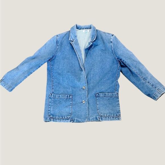 Vintage Talbots Women’s Denim  Jacket - Picture 1 of 5